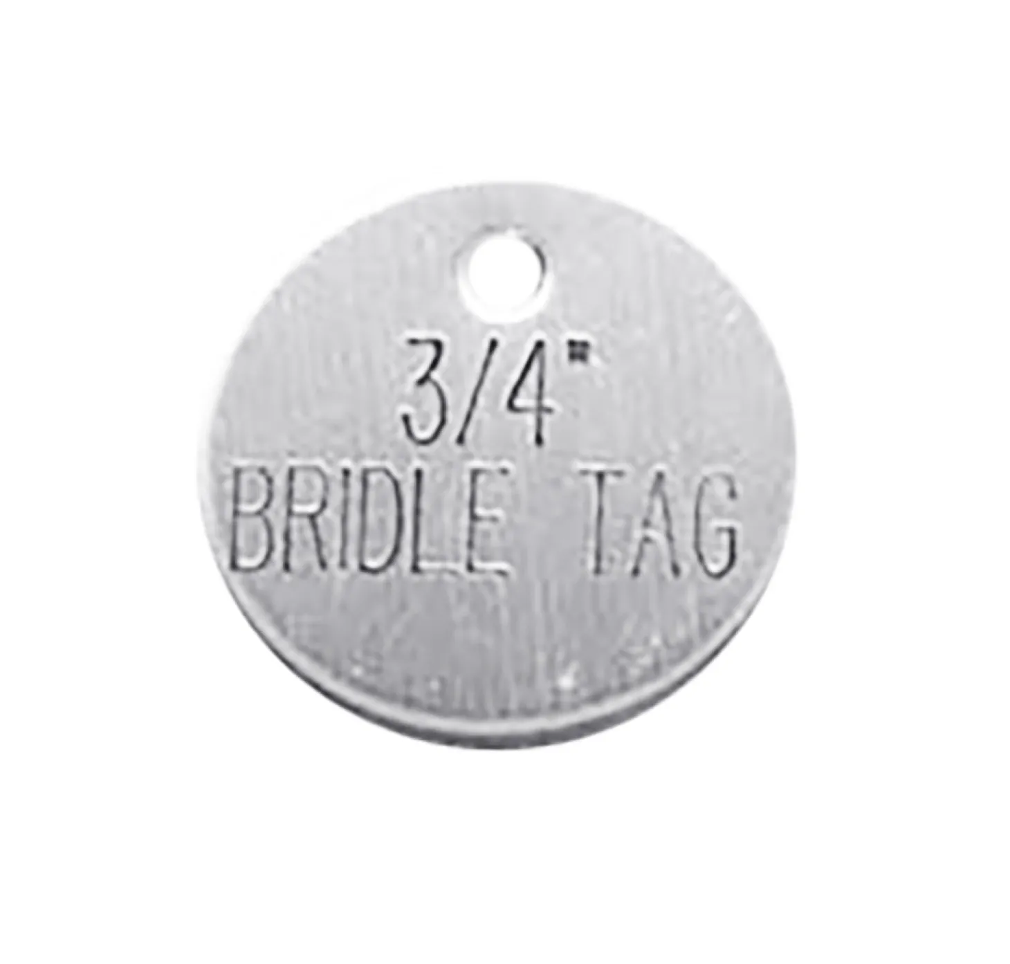 3/4'' Round Bridle & Accessory Tag