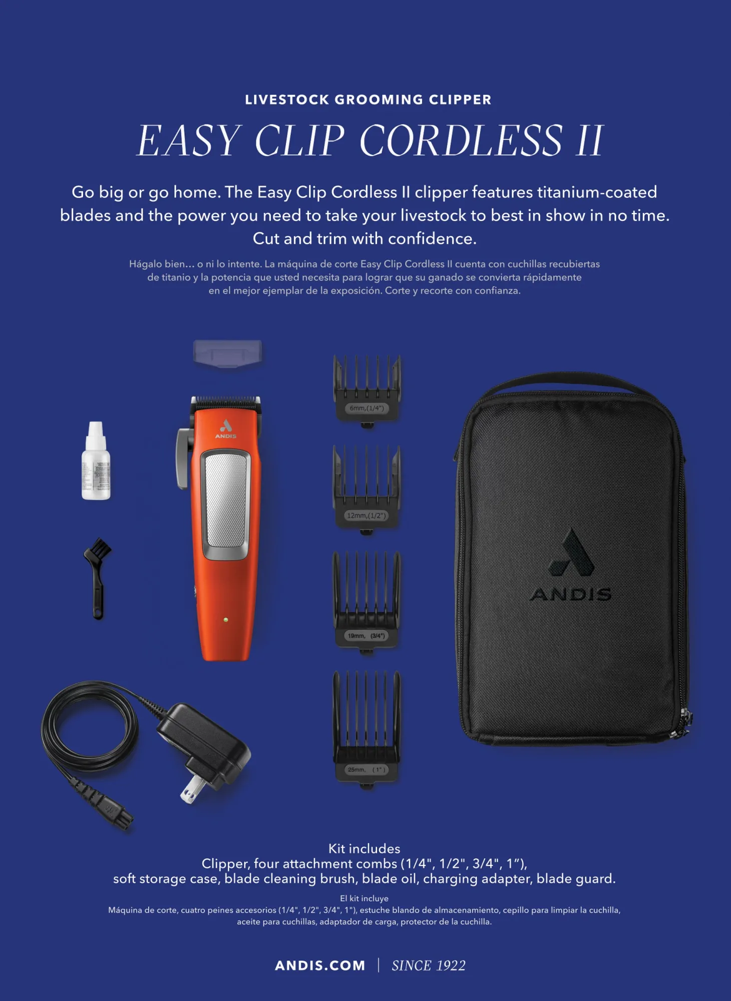 Andis® Easy Clip Cord/Cordless II Clipper