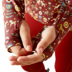 Ariat® Kids’ Lowell Quarter-Zip Print Base Layer 2.0