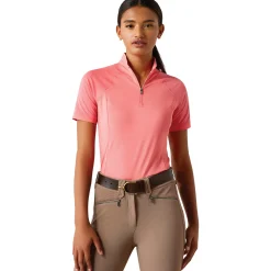 Ariat® Ladies’ Soquel Quarter-Zip Short Sleeve Shirt
