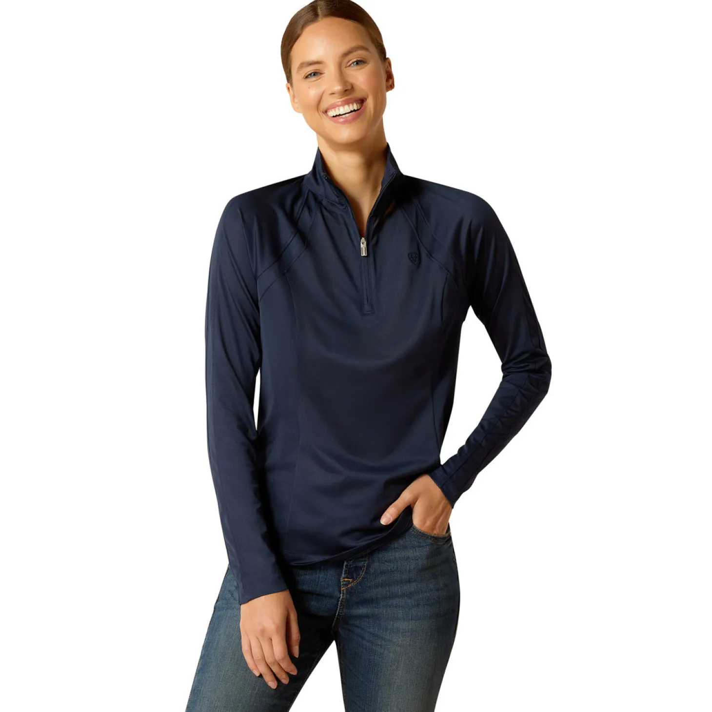 Ariat® Ladies’ Sunstopper Quarter-Zip Base Layer 3.0