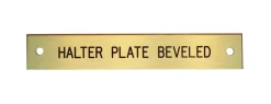 Beveled Edge Halter Nameplate - 3 lines