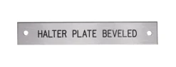 Beveled Edge Halter Nameplate - 3 lines