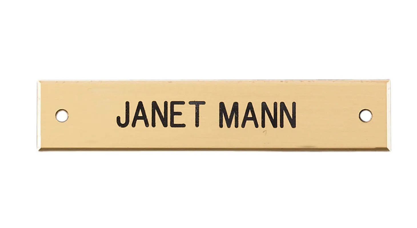 Beveled Edge Saddle Nameplate