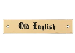 Beveled Edge Saddle Nameplate