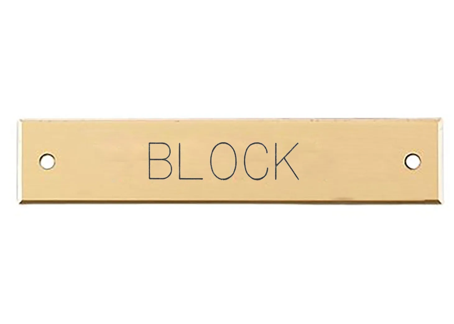 Beveled Edge Saddle Nameplate