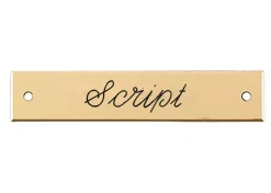 Beveled Edge Saddle Nameplate