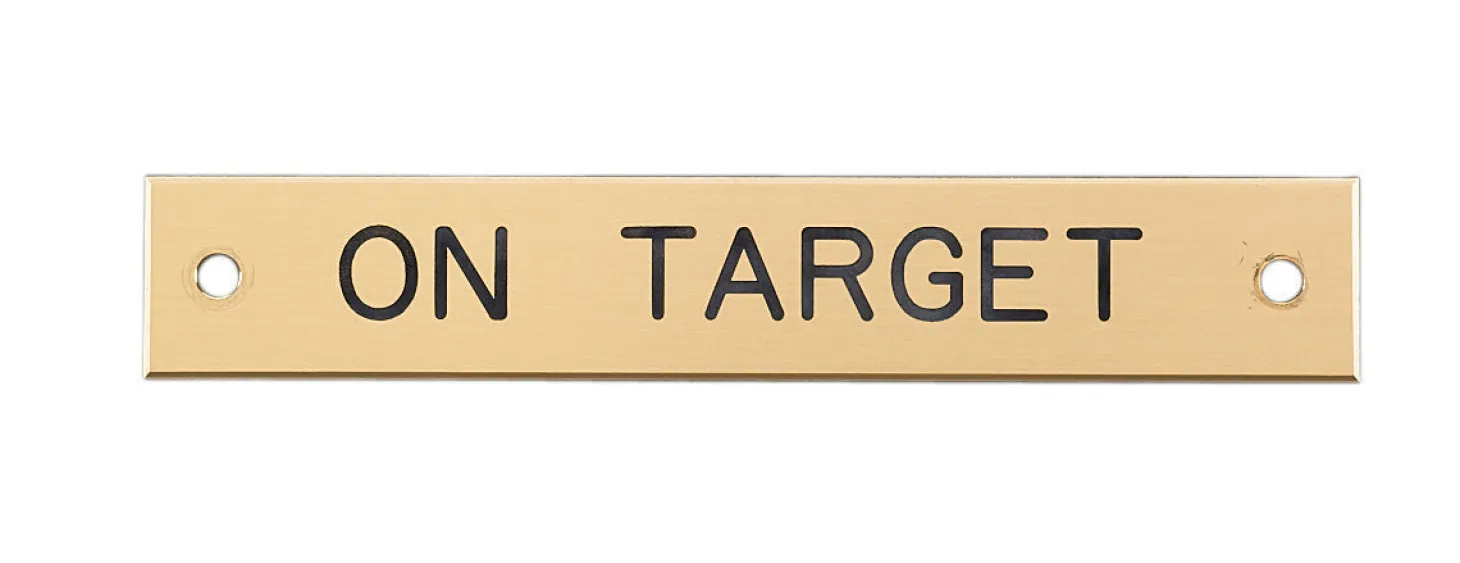Brass Halter Nameplate - 3 lines