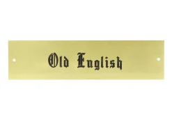 Brass Halter Nameplate - 3 lines