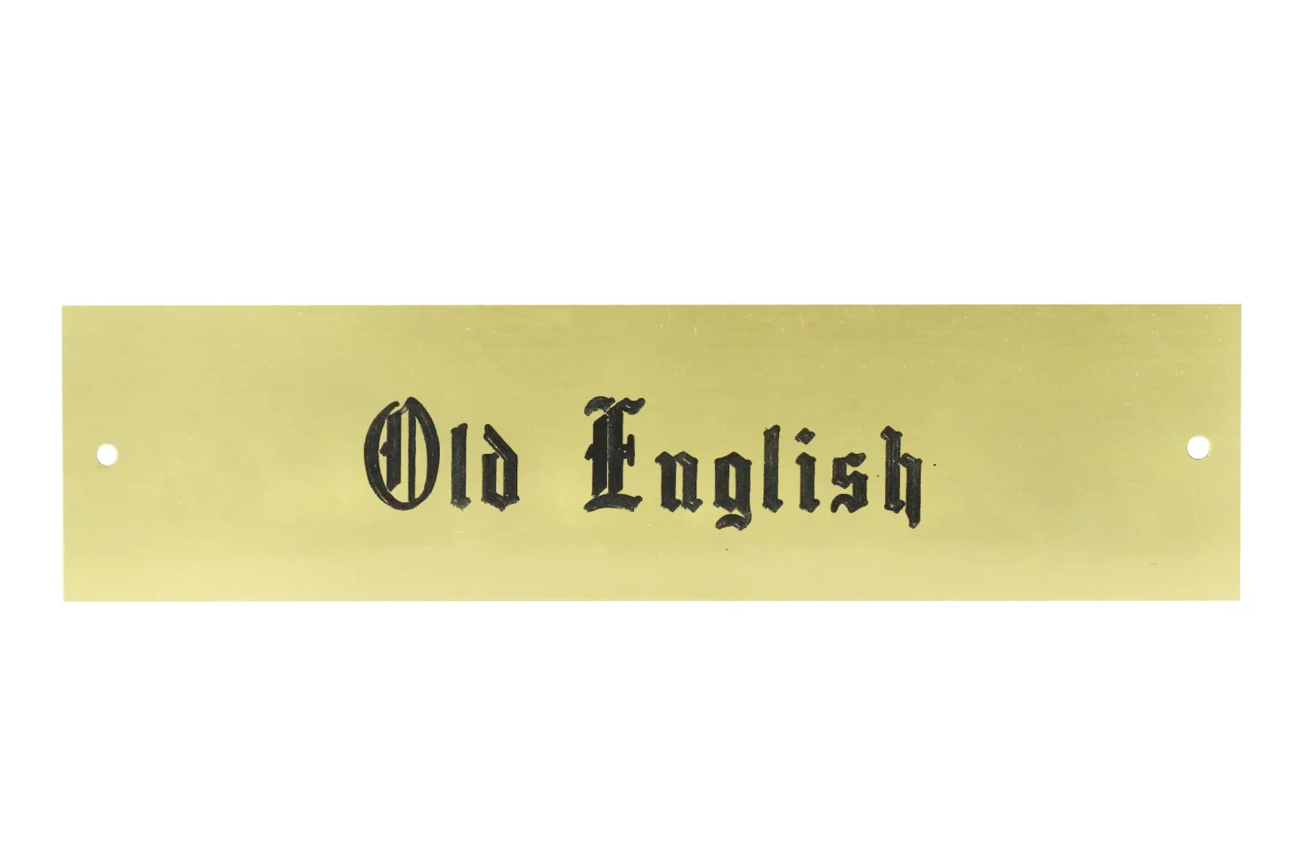 Brass Halter Nameplate - 3 lines