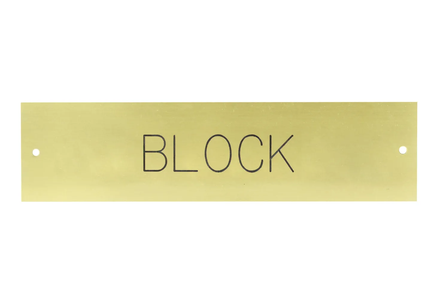 Brass Halter Nameplate - 3 lines