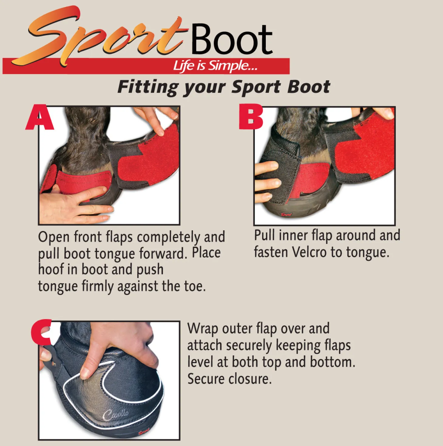 Cavallo™ Sport Regular Sole Hoof Boots