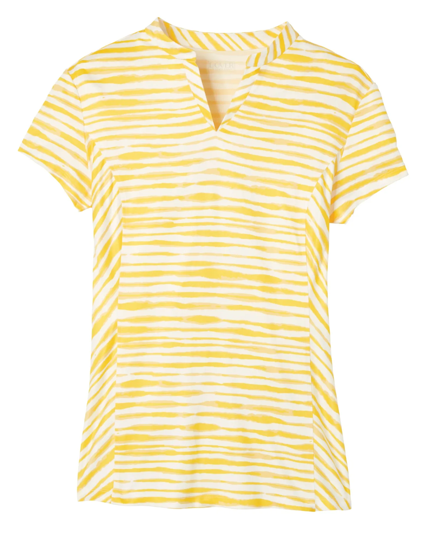 Dover Saddlery® Ladies’ Notch-V Stripe Short Sleeve Shirt