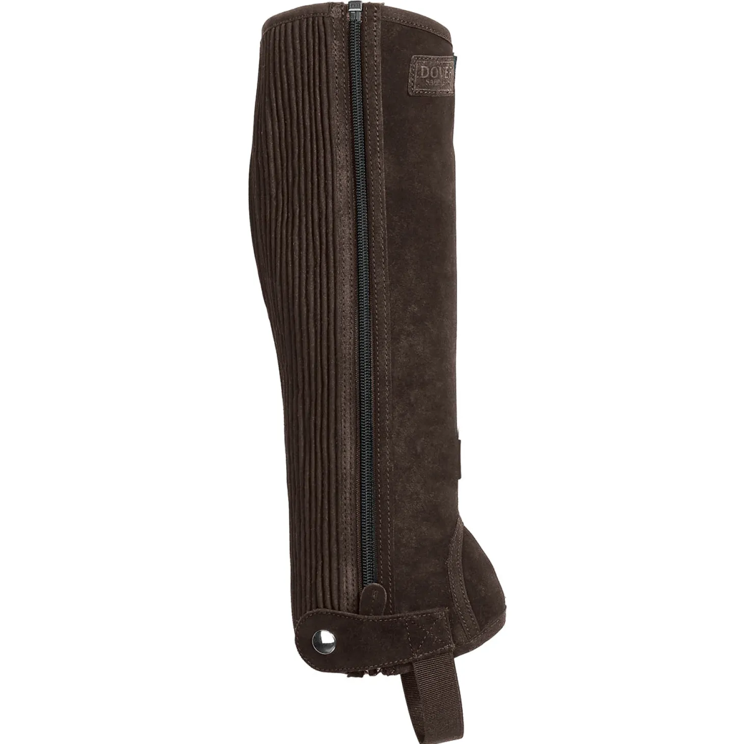 DS Suede Half Chaps with Silicone Grip Patch