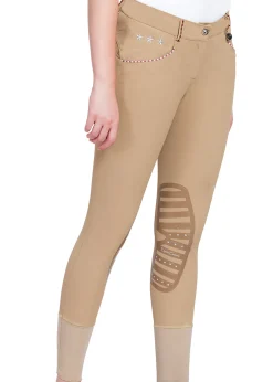 Equine Couture™ Ladies' Brittni Silicone Knee-Patch Breech