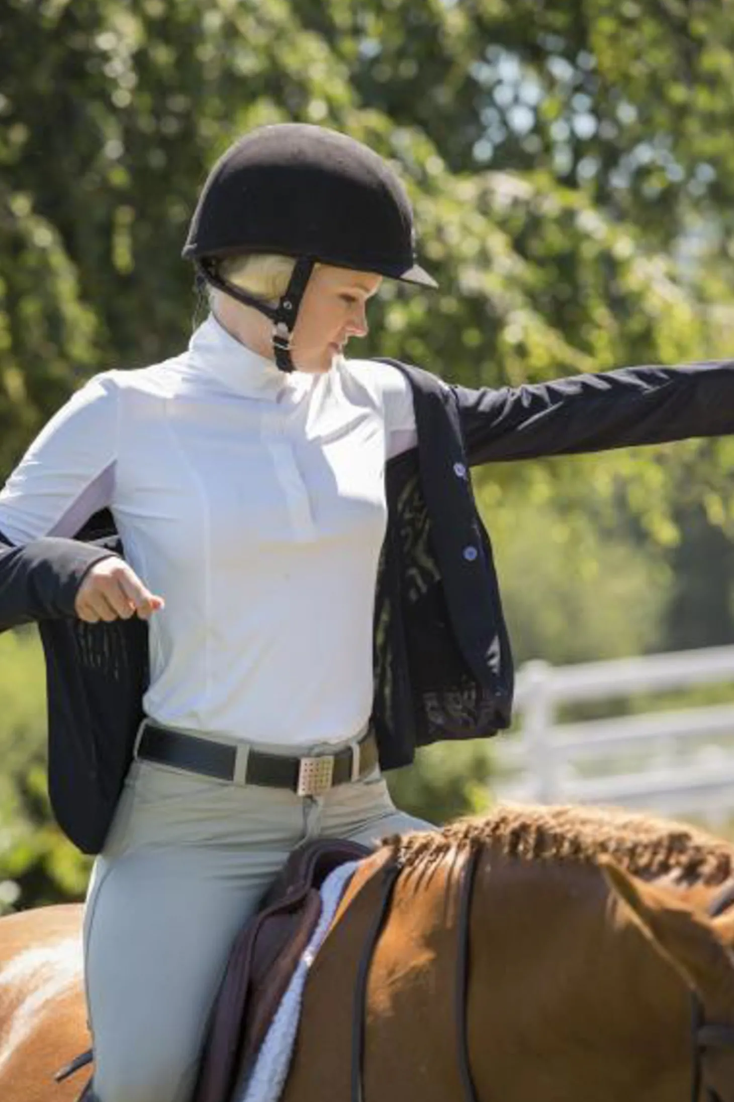 FITS® Ladies’ Zephyr II Black Mesh Hunt Coat