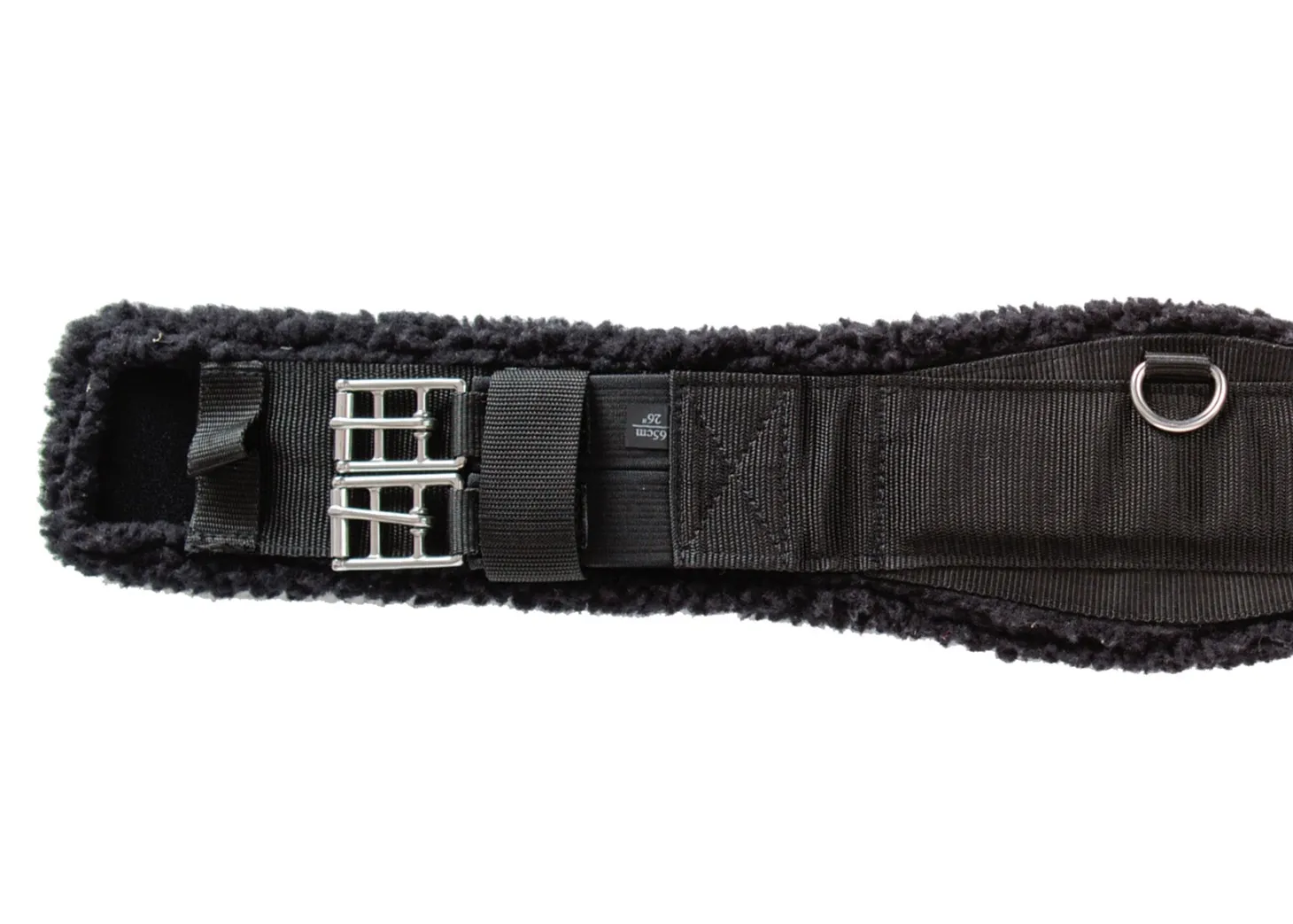 Flex Rider® Nonslip Neoprene Dressage Girth with Black Fleece Edge