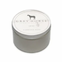 Grey Horse Candle Tin