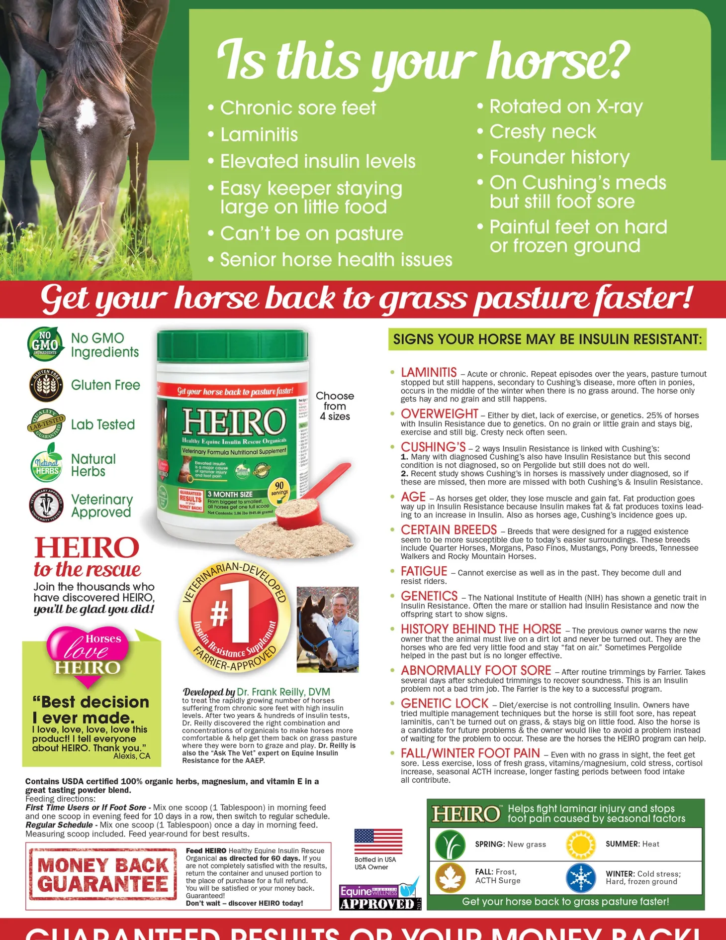 Heiro™ Healthy Equine Insulin Rescue Organical