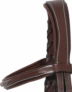 Henri de Rivel Mono Crown Bridle with Padded Wide Noseband