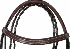 Henri de Rivel Mono Crown Bridle with Padded Wide Noseband