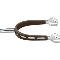 Herm Sprenger® Ultra Fit Brown Grip Small Round Rowel Spurs