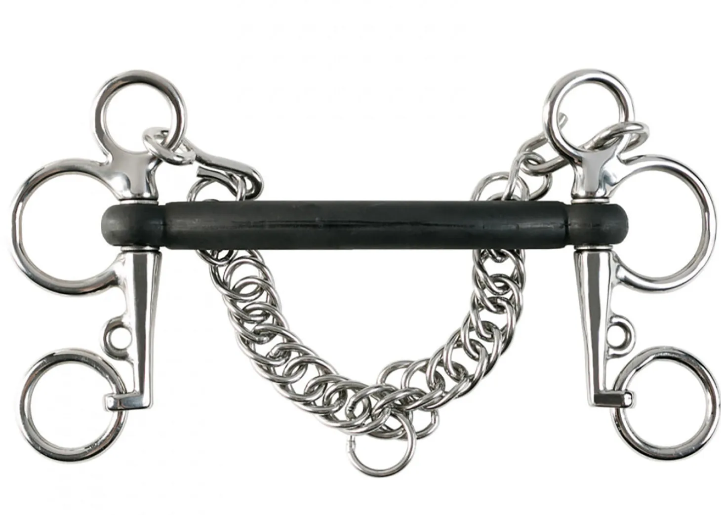 Horze Rubber Mullen Mouth Pelham Bit