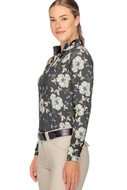 Kastel Denmark Ladies’ Gigi Quarter-Zip Long-Sleeve Shirt