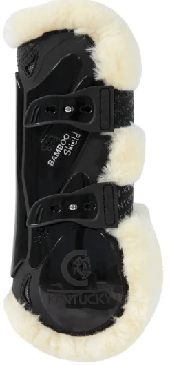 Kentucky Horsewear Vegan Sheepskin Elastic Tendon Boots with Bamboo