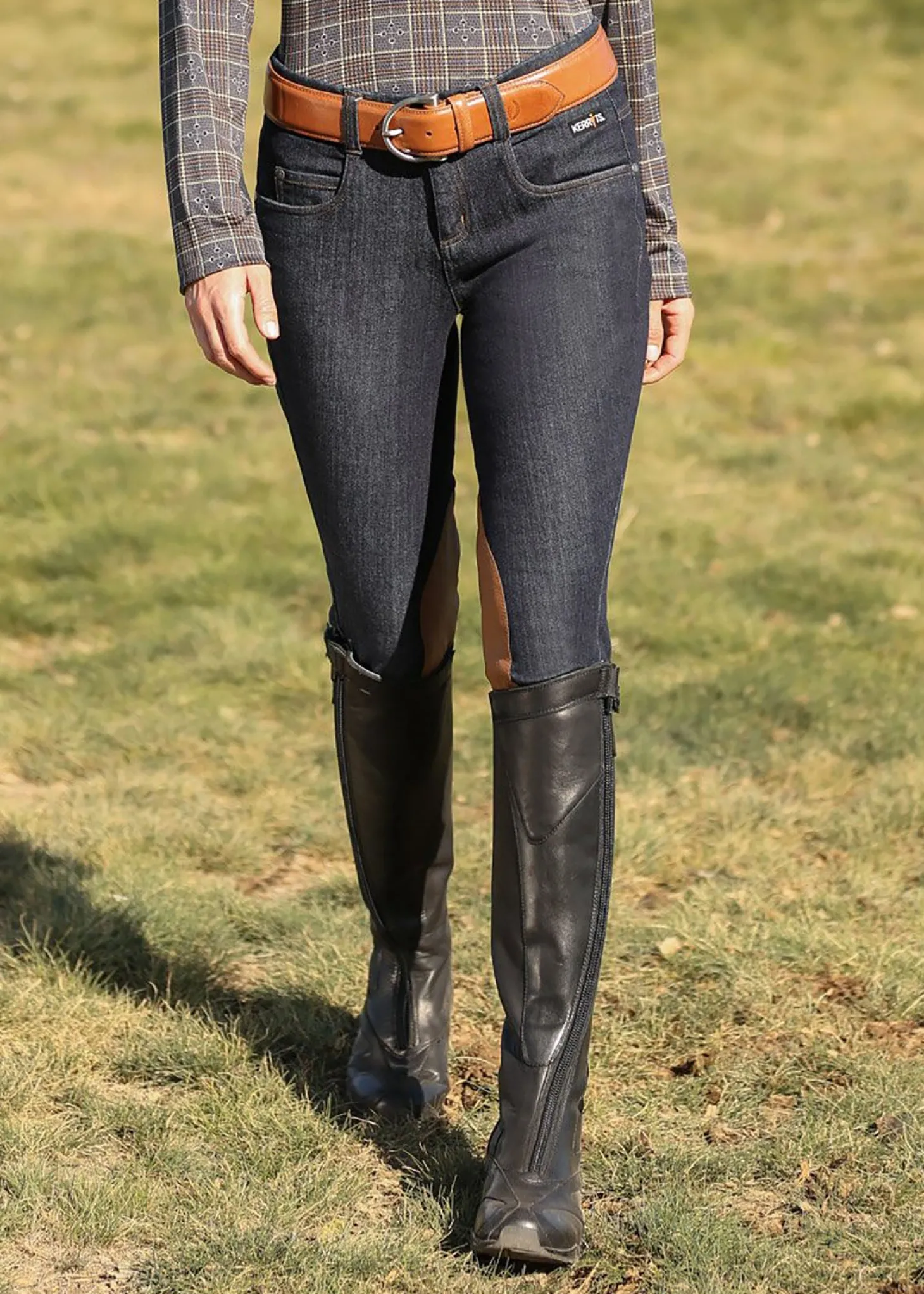 Kerrits® Ladies’ Simple D Leather Belt