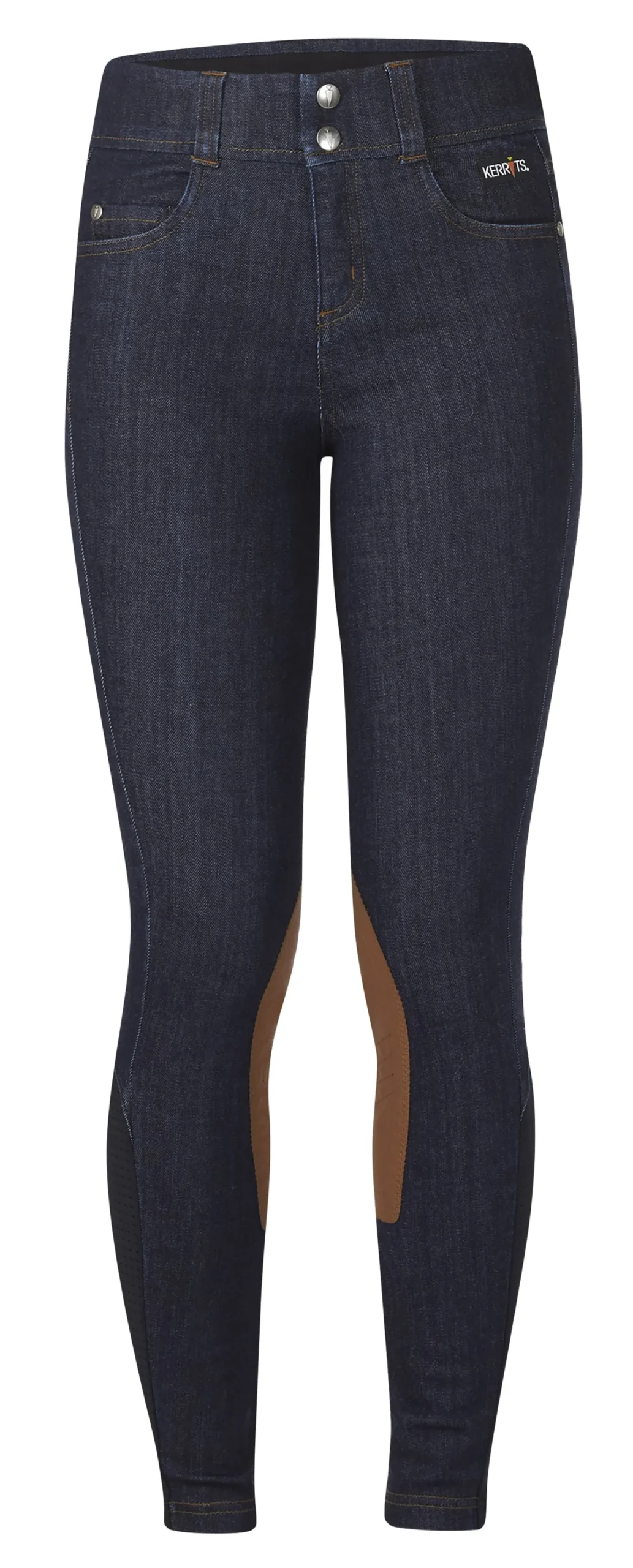 Kerrits Kids’ Stretch Denim Knee-Patch Breech