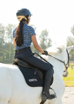 Kerrits Kids’ Stretch Denim Knee-Patch Breech