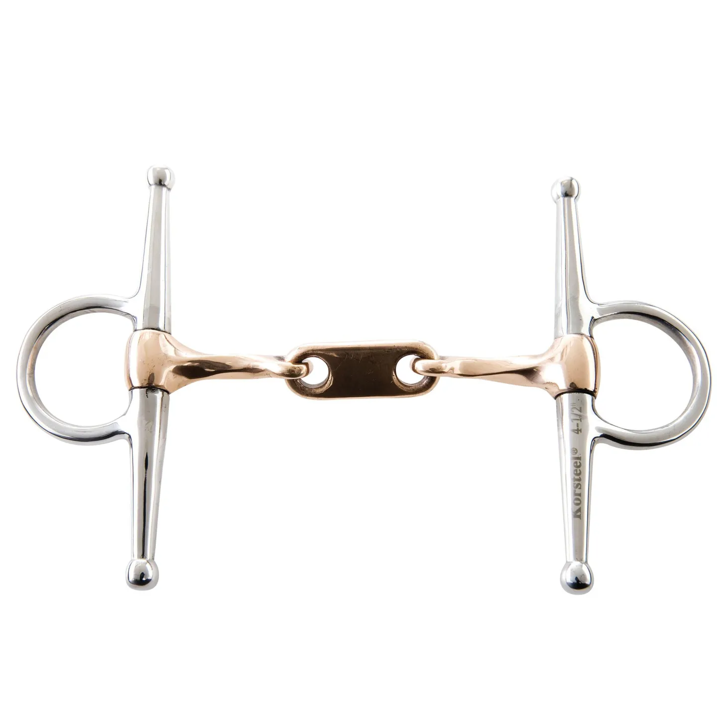 Korsteel® Stainless Steel Twisted Copper Mouth Dr. Bristol Full Cheek Bit