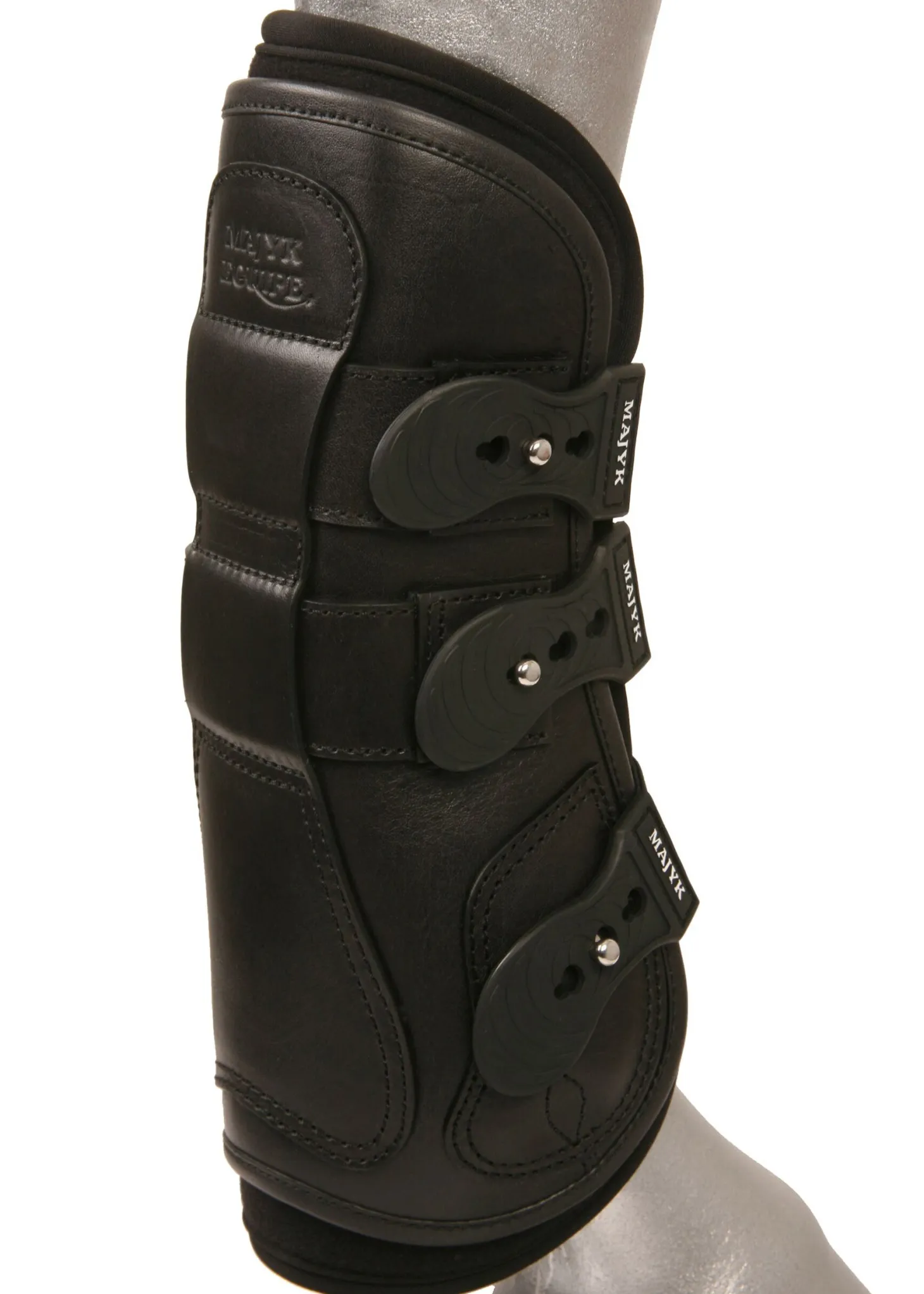 Majyk Equipe® Leather Jump Boots with Removable Impact Liners (Snap Closure)