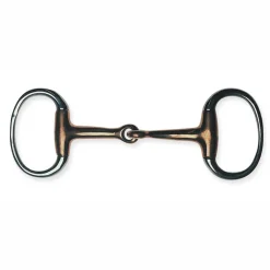 Metalab Jointed with Thin Copper Eggbutt Snaffle Bit