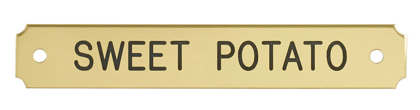 Notched Corner Bridle Nameplate