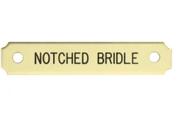 Notched Corner Bridle Nameplate