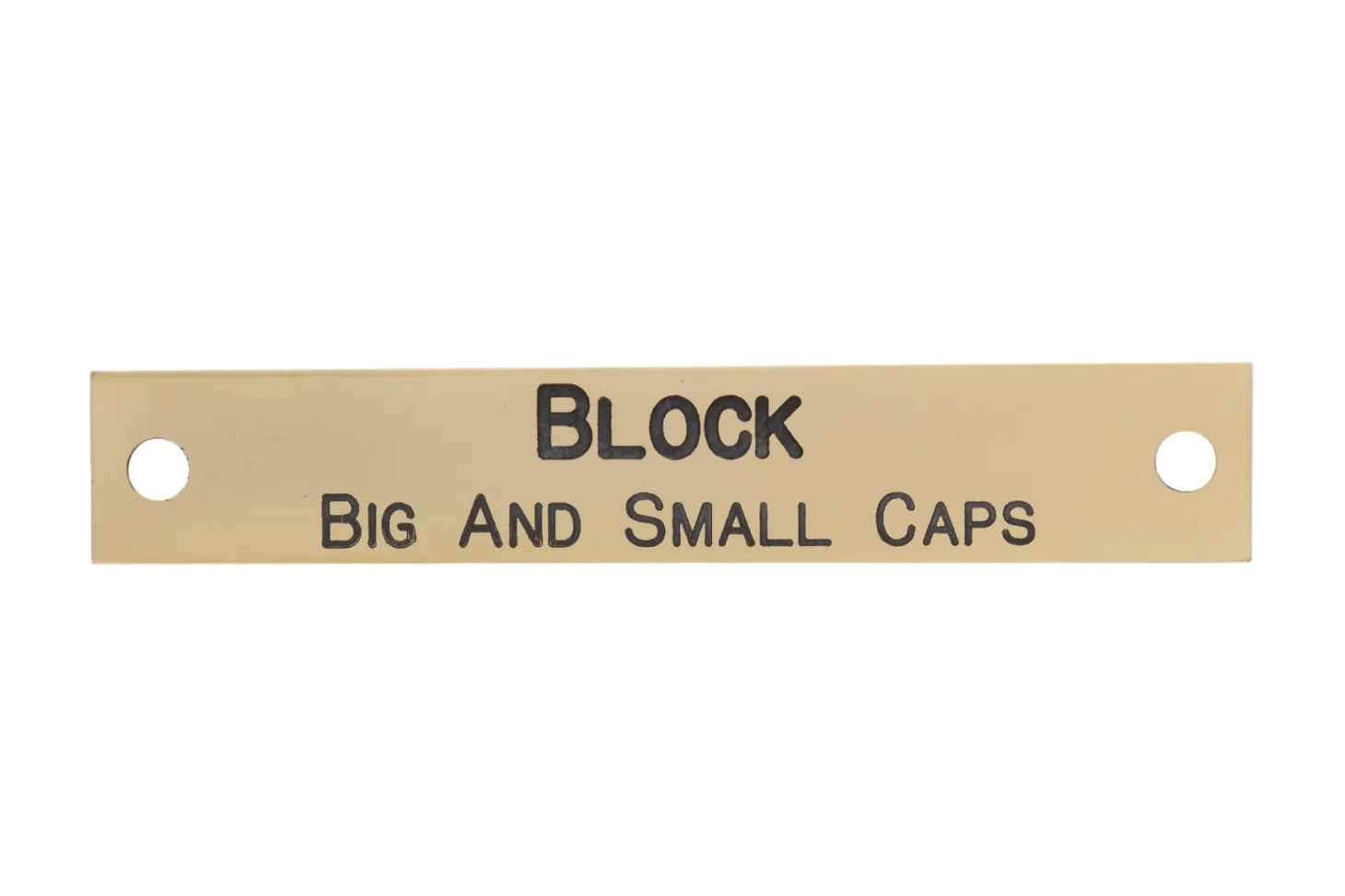 Notched Corner Halter Nameplate - 3 lines