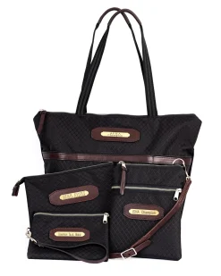 Perri’s® Champion Crossbody Bag with Leather Accents and Nameplate
