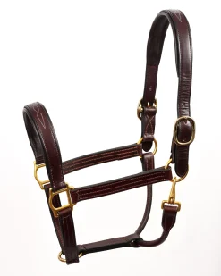 Perri’s® Fancy-Stitched Padded Leather Halter