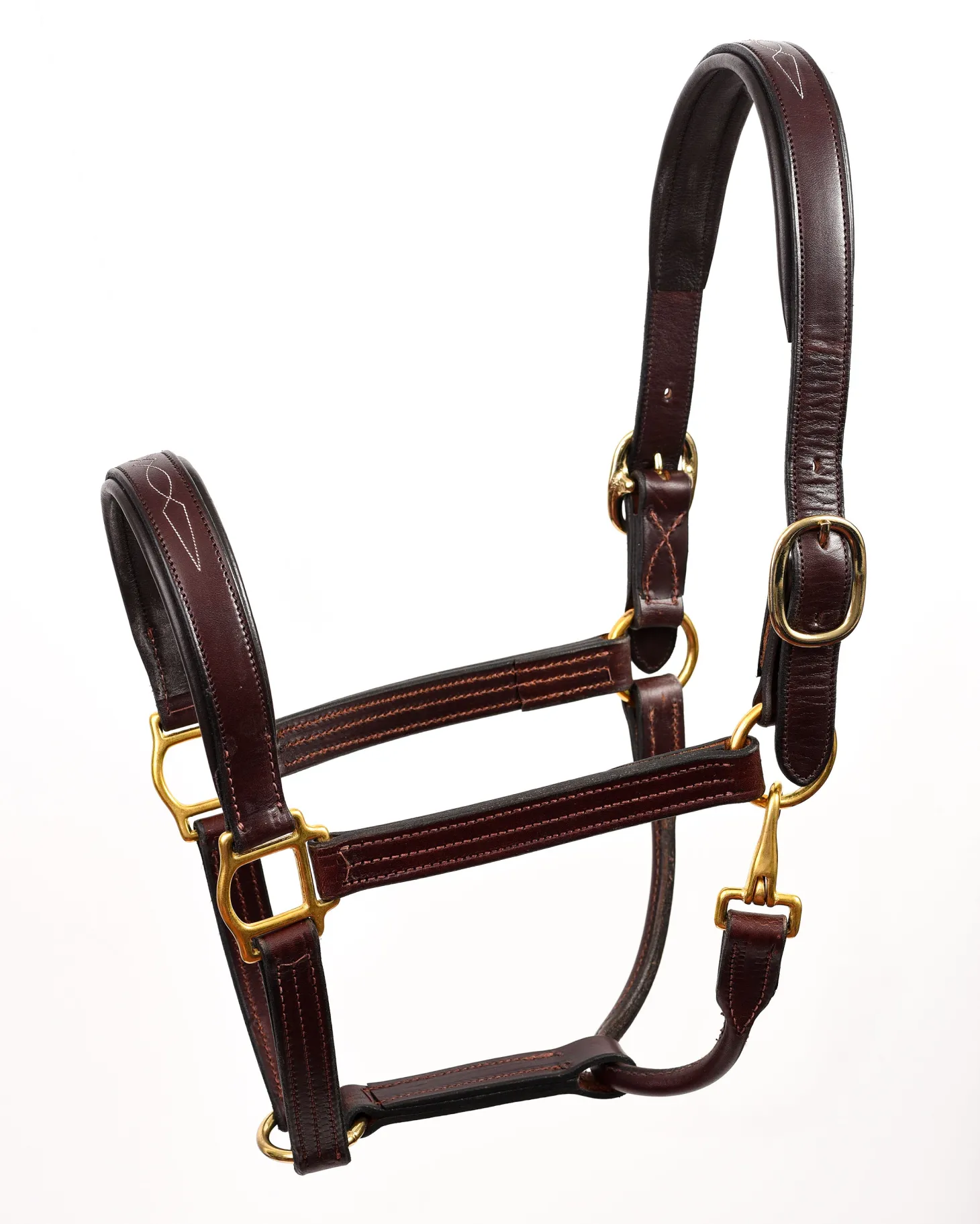 Perri’s® Fancy-Stitched Padded Leather Halter