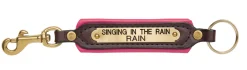 Perri’s® Padded Leather Key Chain with Nameplate