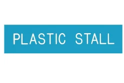 Plastic Stall Plate - 1 or 2 lines