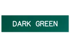 Plastic Stall Plate - 1 or 2 lines