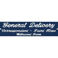 Plastic Stall Plate - 3 lines