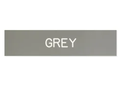 Plastic Stall Plate - 3 lines