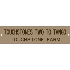 Plastic Stall Plate with Holder - 3 lines