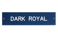 Plastic Stall Plate with Holder - 3 lines