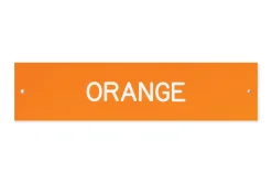 Plastic Stall Plate with Holder - 3 lines