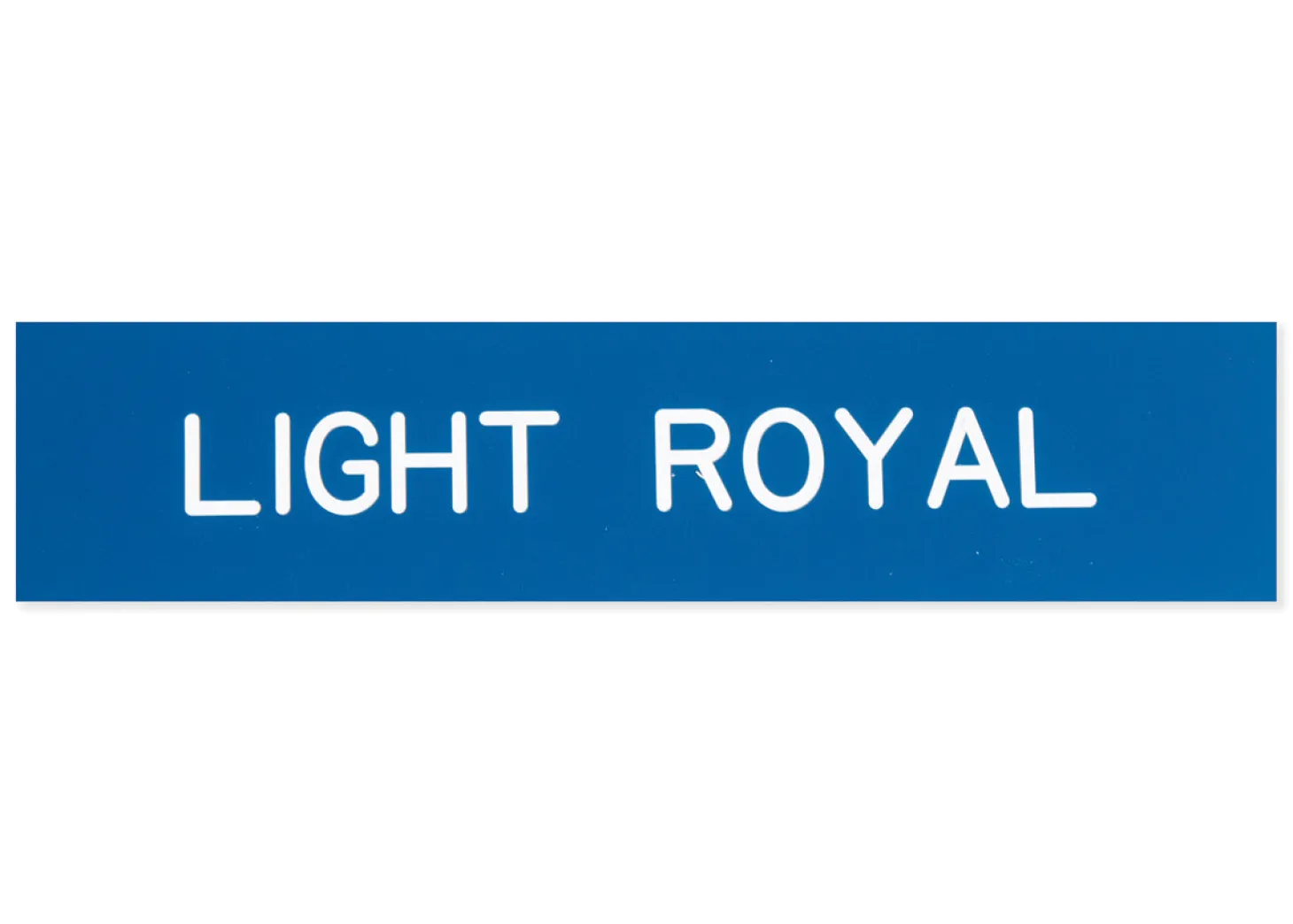 Plastic Stall Plate with Holder - 2 lines